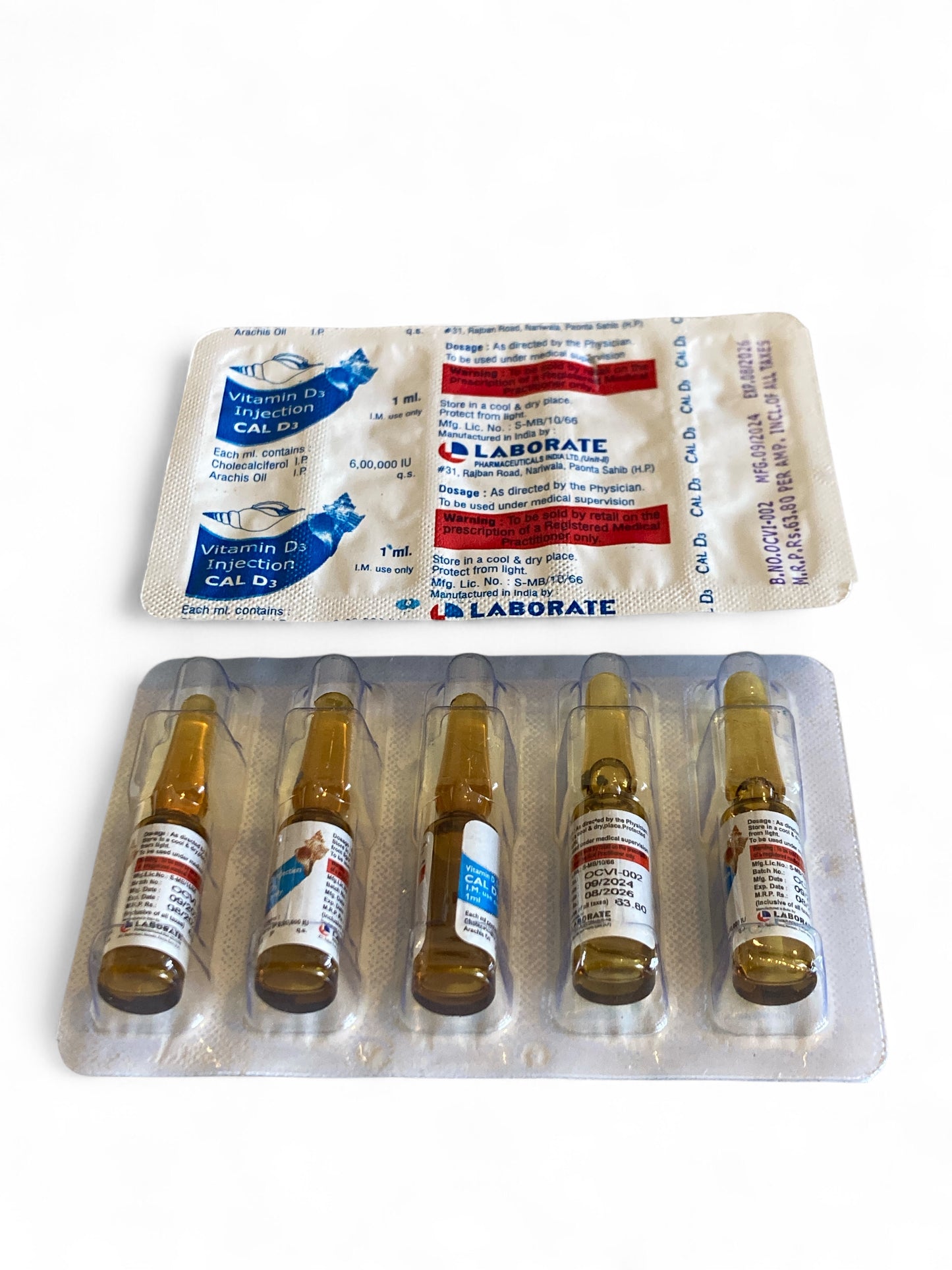 D3 Cholecalciferol Injection | 600,000 IUs | IM / IV use