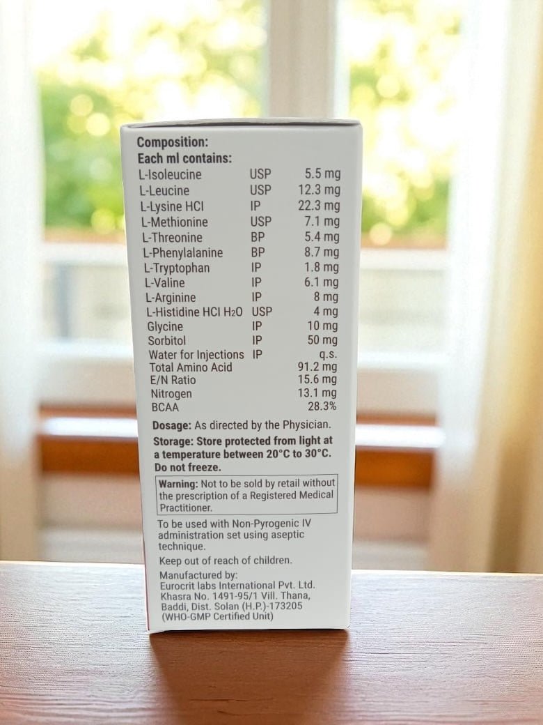 Amino Acids Injection 20ml | For IV Use Only | Essential Amino - Supplements4YouAll - Supplement