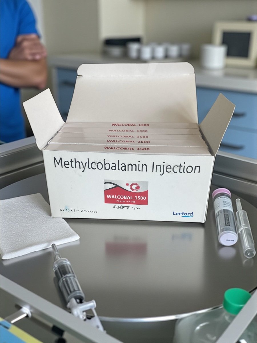 B12 Methylcobalamin 1500mcg Injection 10x1ml | IM/IV Use - Supplements4YouAll - Vitamins