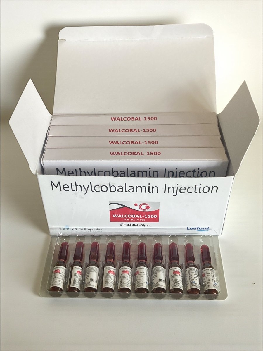 B12 Methylcobalamin 1500mcg Injection 10x1ml | IM/IV Use - Supplements4YouAll - Vitamins