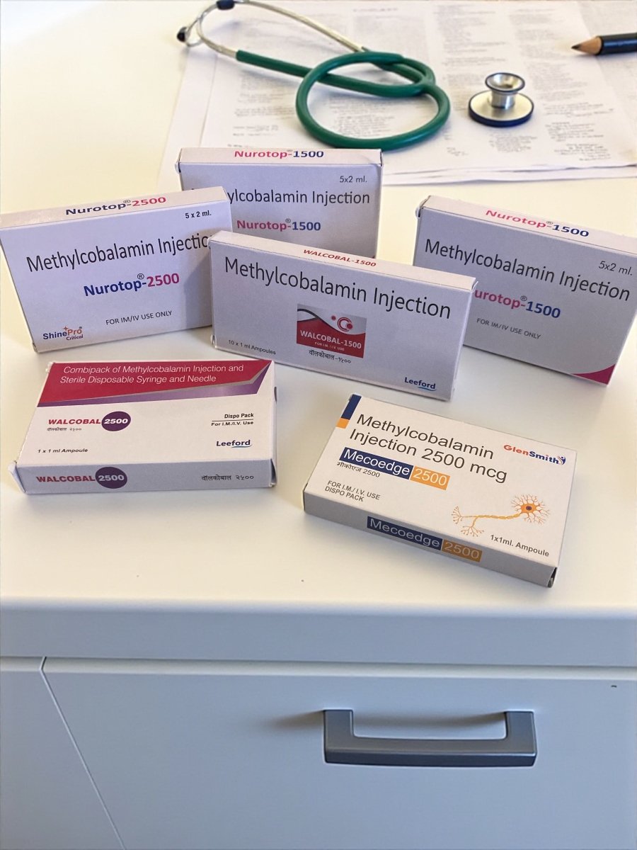 B12 Methylcobalamin 2500mcg Injection | 5x1ml with needles & syringe. - Supplements4YouAll - Vitamins