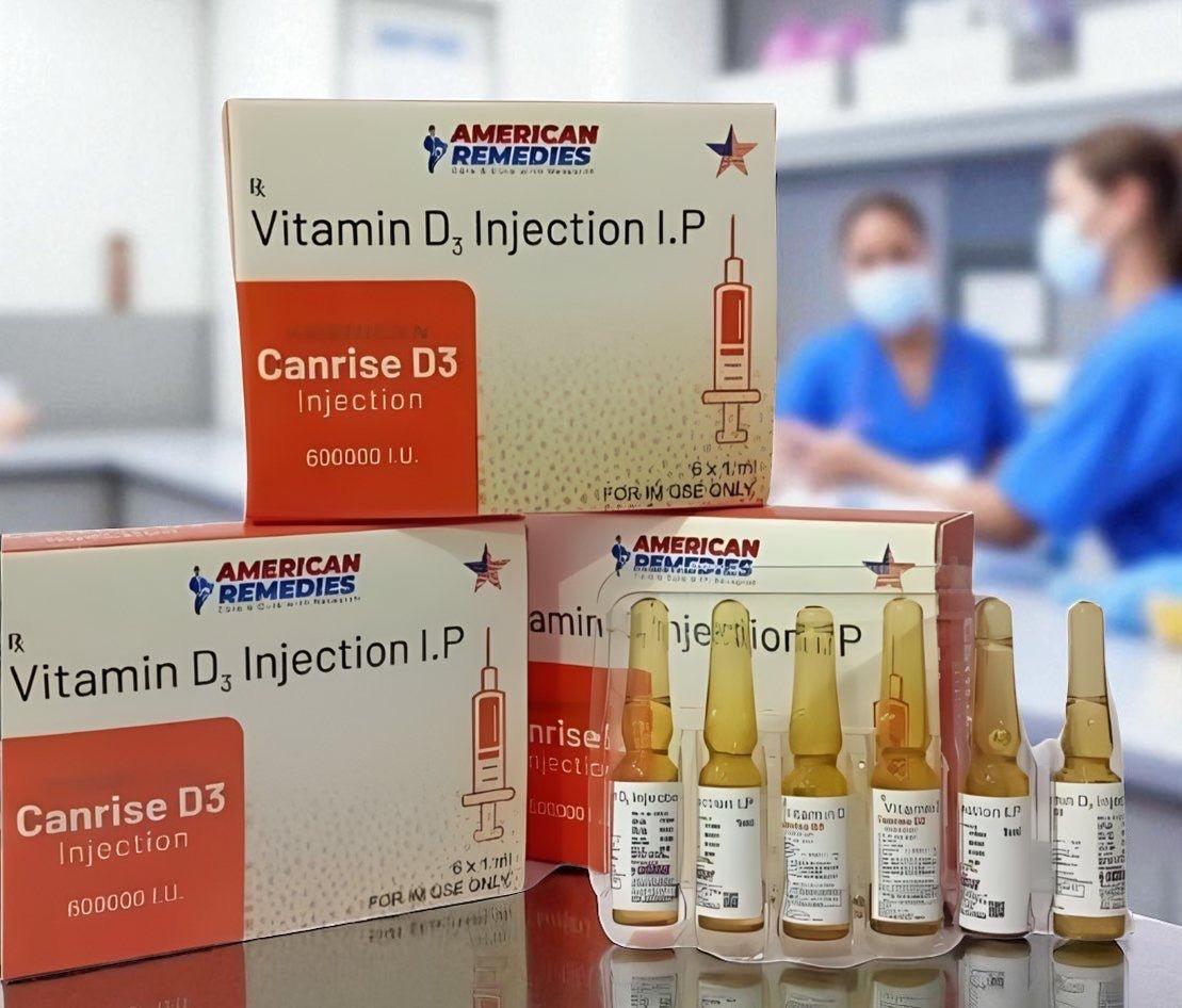 Cholecalciferol Vitamin D3 Injection | 6 x 1 ml | IM Use Only - Supplements4YouAll - Vitamins