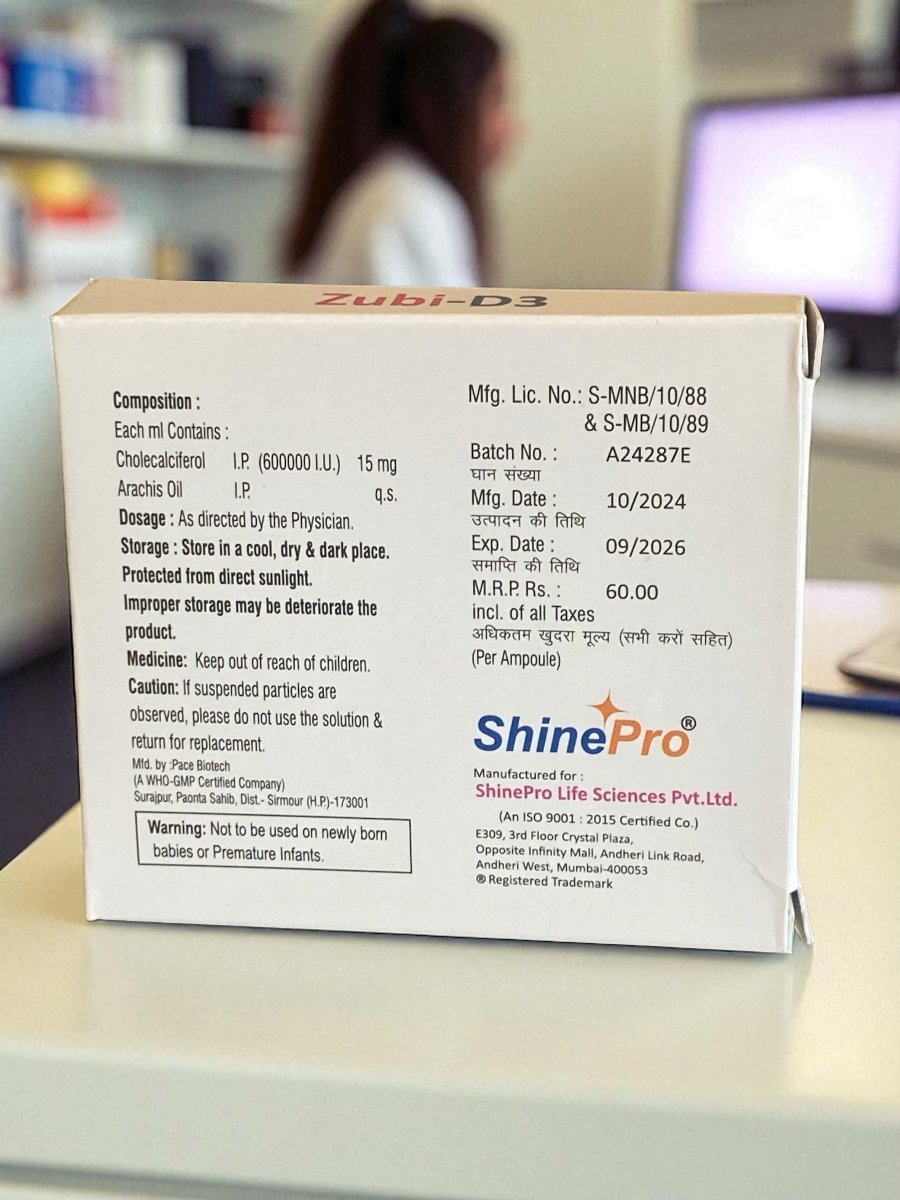 Choleciferol D3 Injection | 5 x 1 ml | IM Use Only - Supplements4YouAll - Vitamins