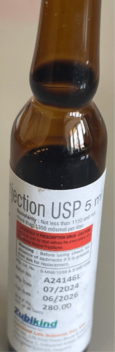 Iron Injection 20mg | 1 x 5ml vial | For IV Use Only - Supplements4YouAll - Supplement