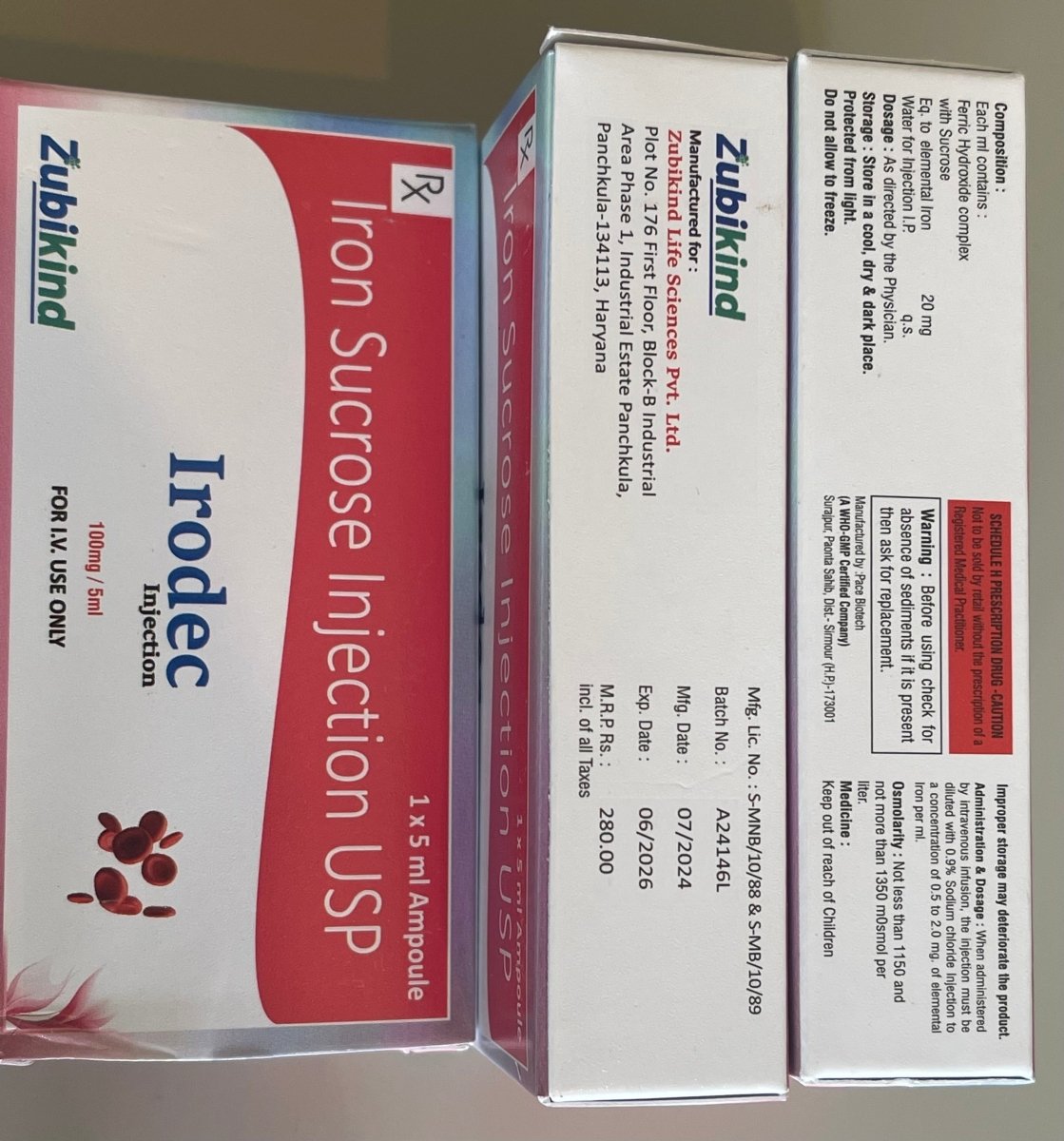 Iron Injection 20mg | 1 x 5ml vial | For IV Use Only - Supplements4YouAll - Supplement