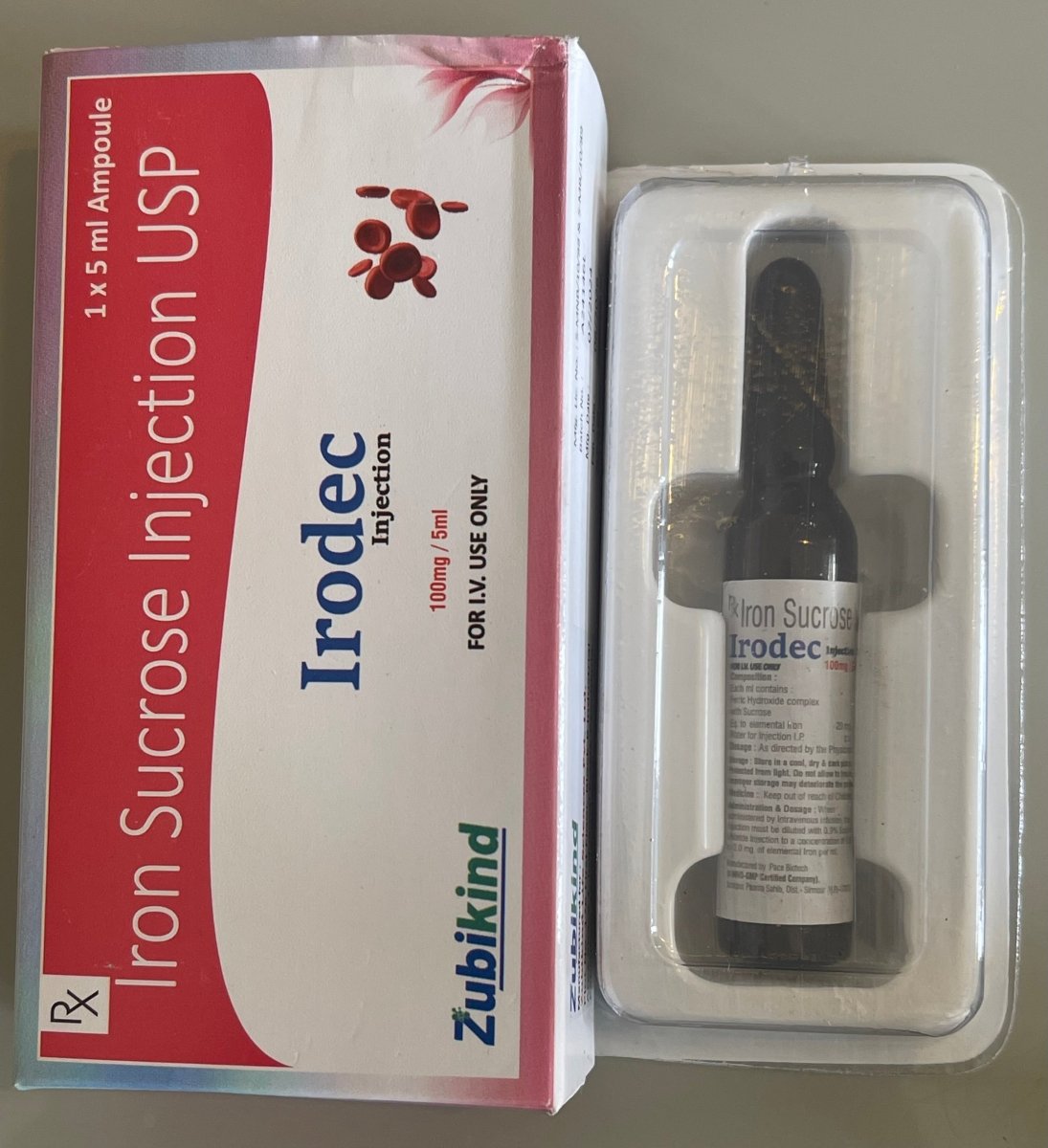 Iron Injection 20mg | 1 x 5ml vial | For IV Use Only - Supplements4YouAll - Supplement