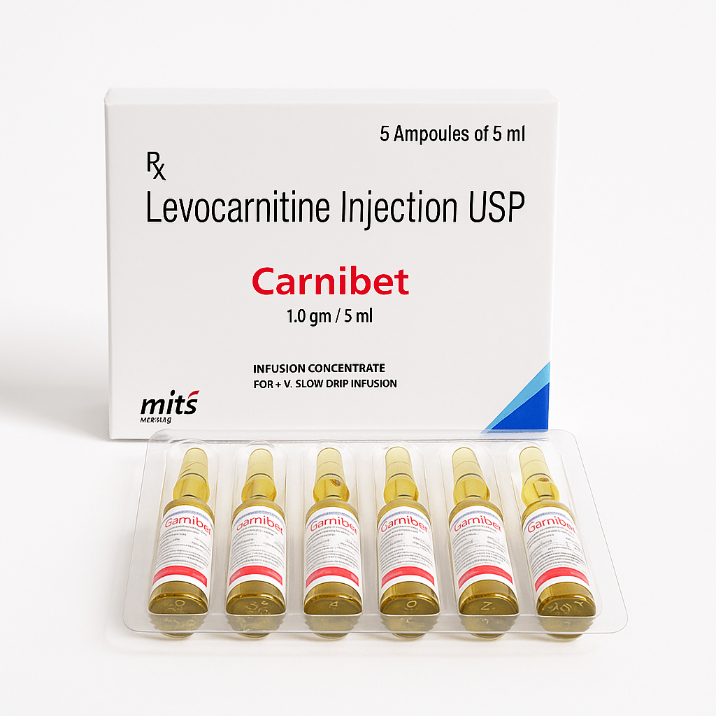 L Carnitine Injection 1000g / 5ml - 5 x 5 ml | IV Use - Supplements4YouAll - Supplement