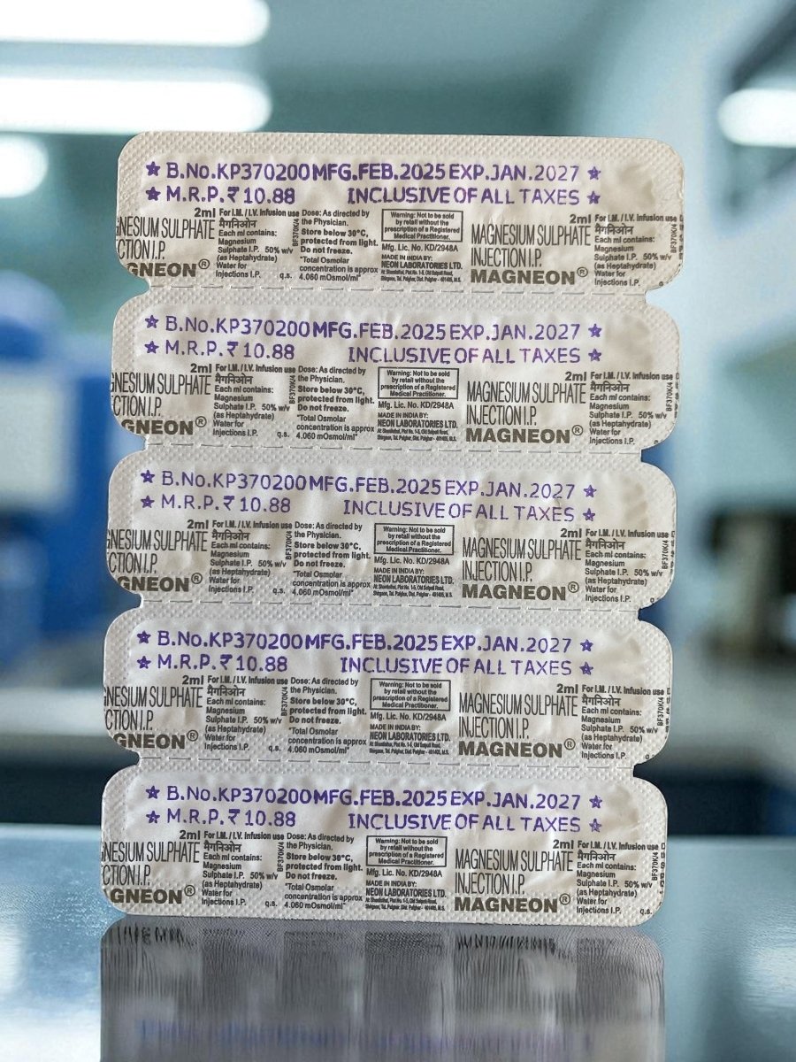 Magnesium Injection 1000mg 5 x2ml | For IV / IM Use - Supplements4YouAll - Minerals