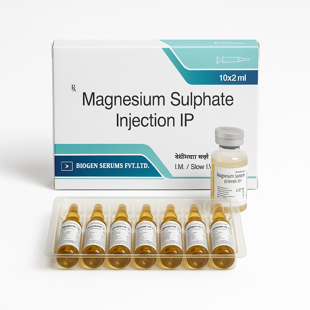 Magnesium Sulphate Injection 1000mg 10x2ml | IM IV Use - Supplements4YouAll - Minerals