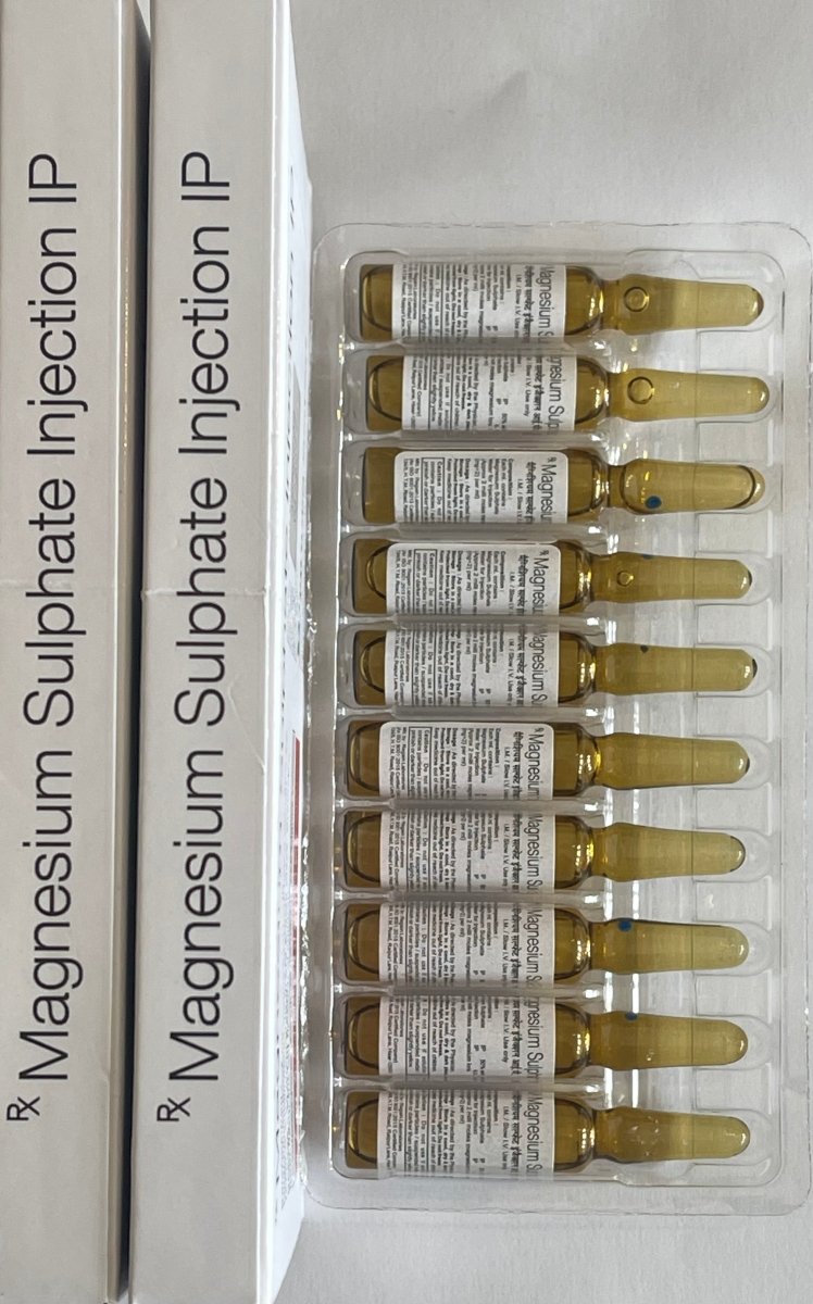 Magnesium Sulphate Injection 1000mg 10x2ml | IM IV Use - Supplements4YouAll - Minerals