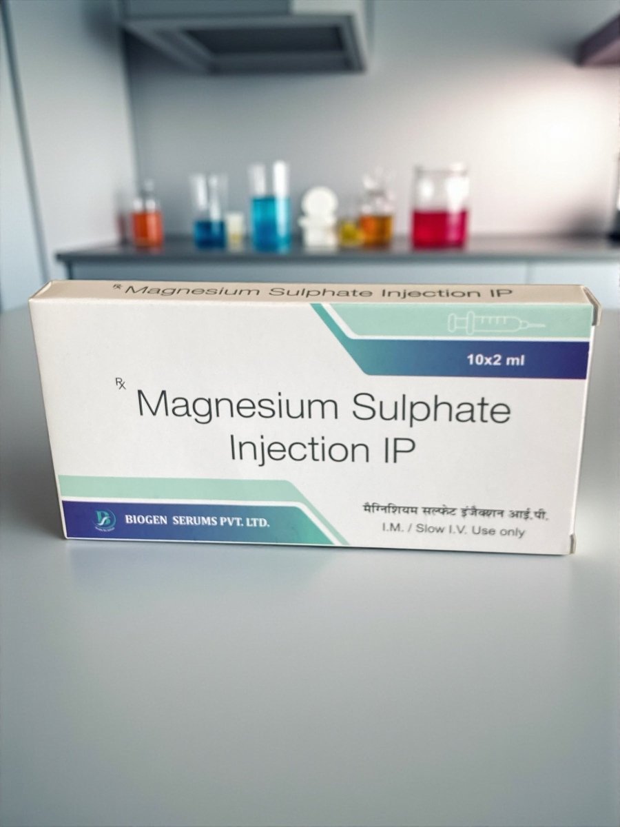 Magnesium Sulphate Injection 1000mg 10x2ml | IM IV Use - Supplements4YouAll - Minerals