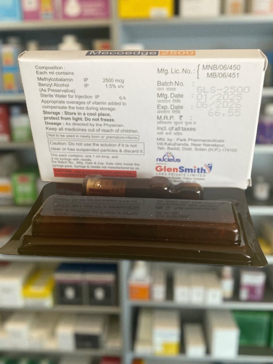 Methylcobalamin B12 2500mcg Injection | 1x1ml with needle & syringe. - Supplements4YouAll - Vitamins