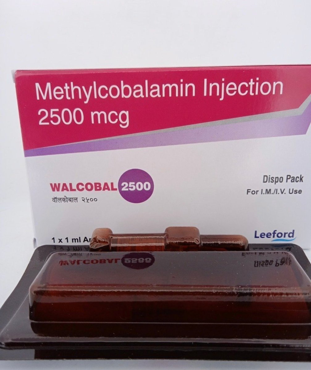 Methylcobalamin B12 2500mcg Injection | 1x1ml with needle & syringe. - Supplements4YouAll - Vitamins