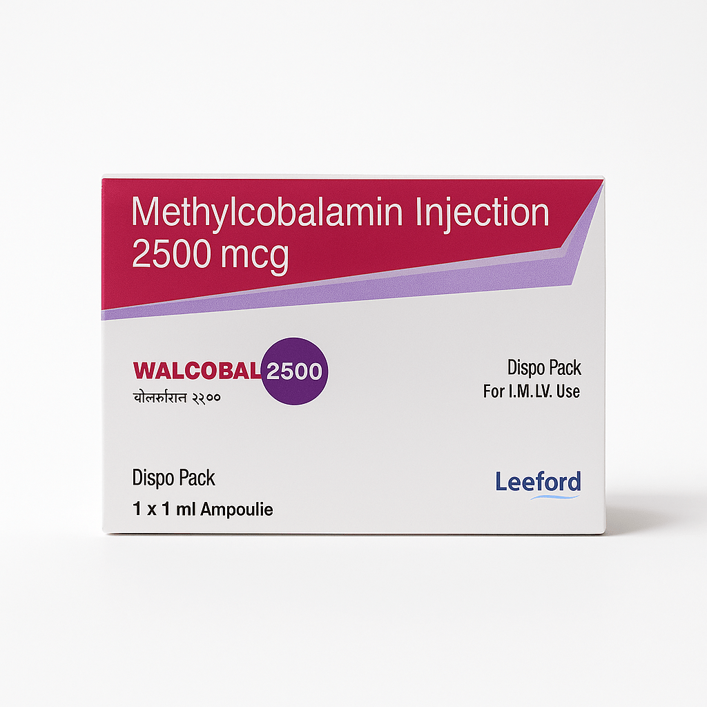 Methylcobalamin B12 2500mcg Injection | 1x1ml with needle & syringe. - Supplements4YouAll - Vitamins