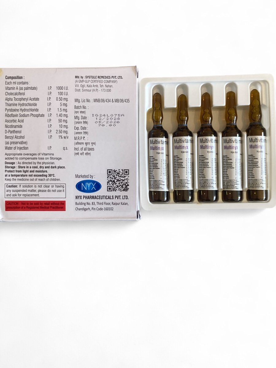 Multivitamin Injection 5 x 10ml | IV use only - Supplements4YouAll - Vitamins