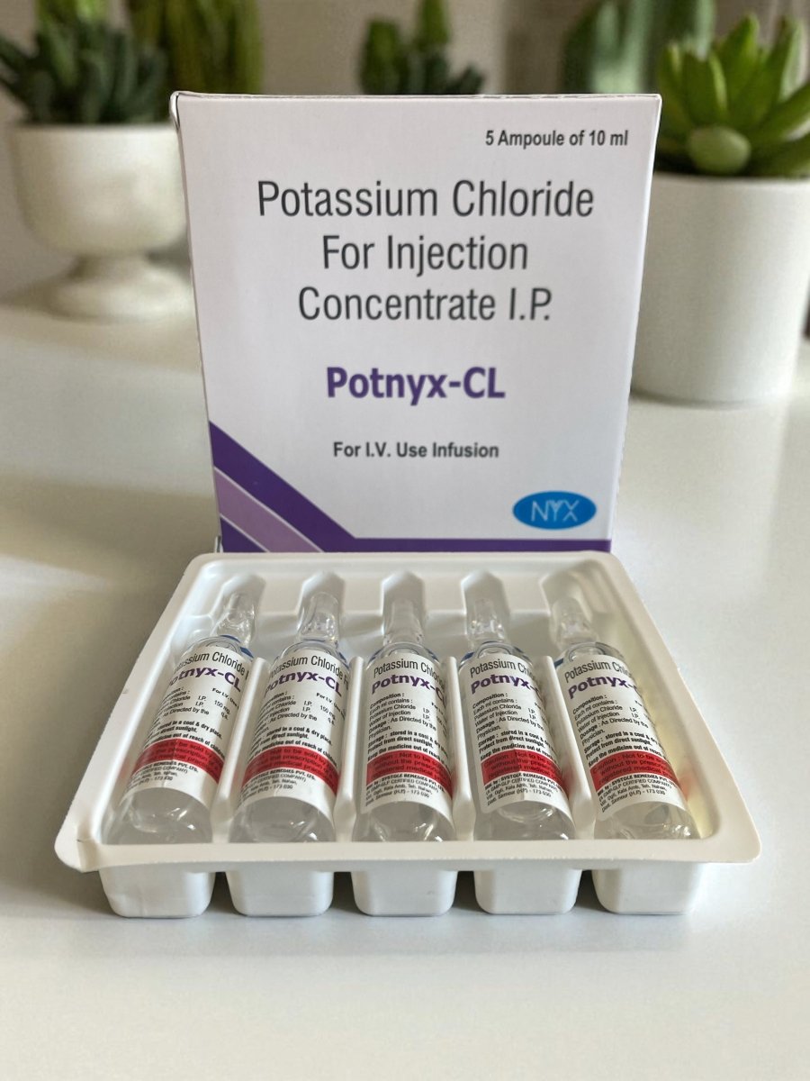 Potassium Chloride For Injection 150mg | 5 x 10ml ampoules - Supplements4YouAll - Minerals