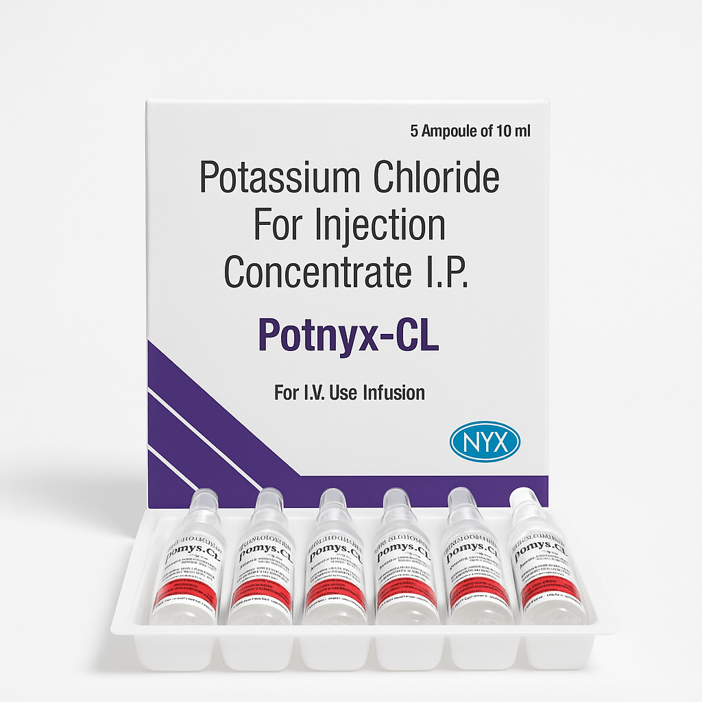 Potassium Chloride For Injection 150mg | 5 x 10ml ampoules - Supplements4YouAll - Minerals