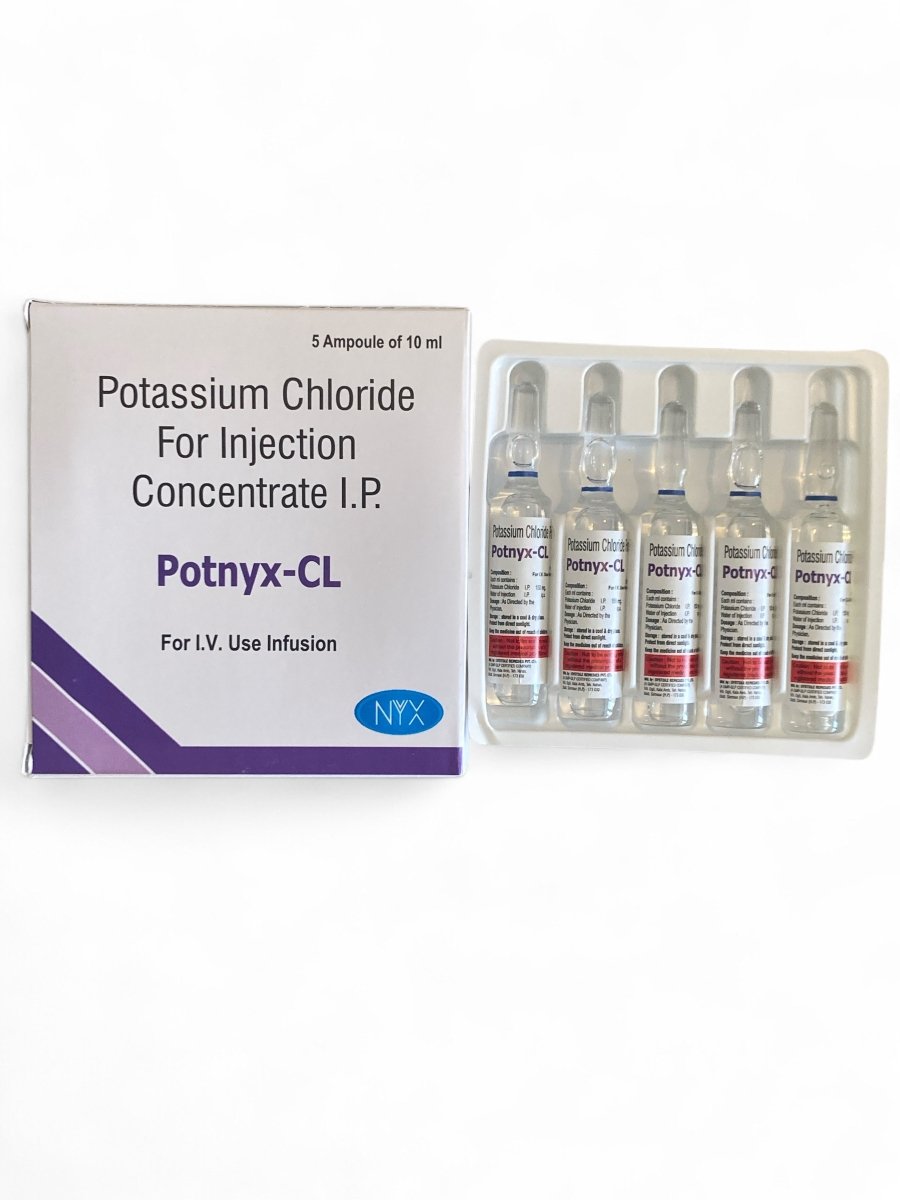 Potassium Chloride For Injection 150mg | 5 x 10ml ampoules - Supplements4YouAll - Minerals