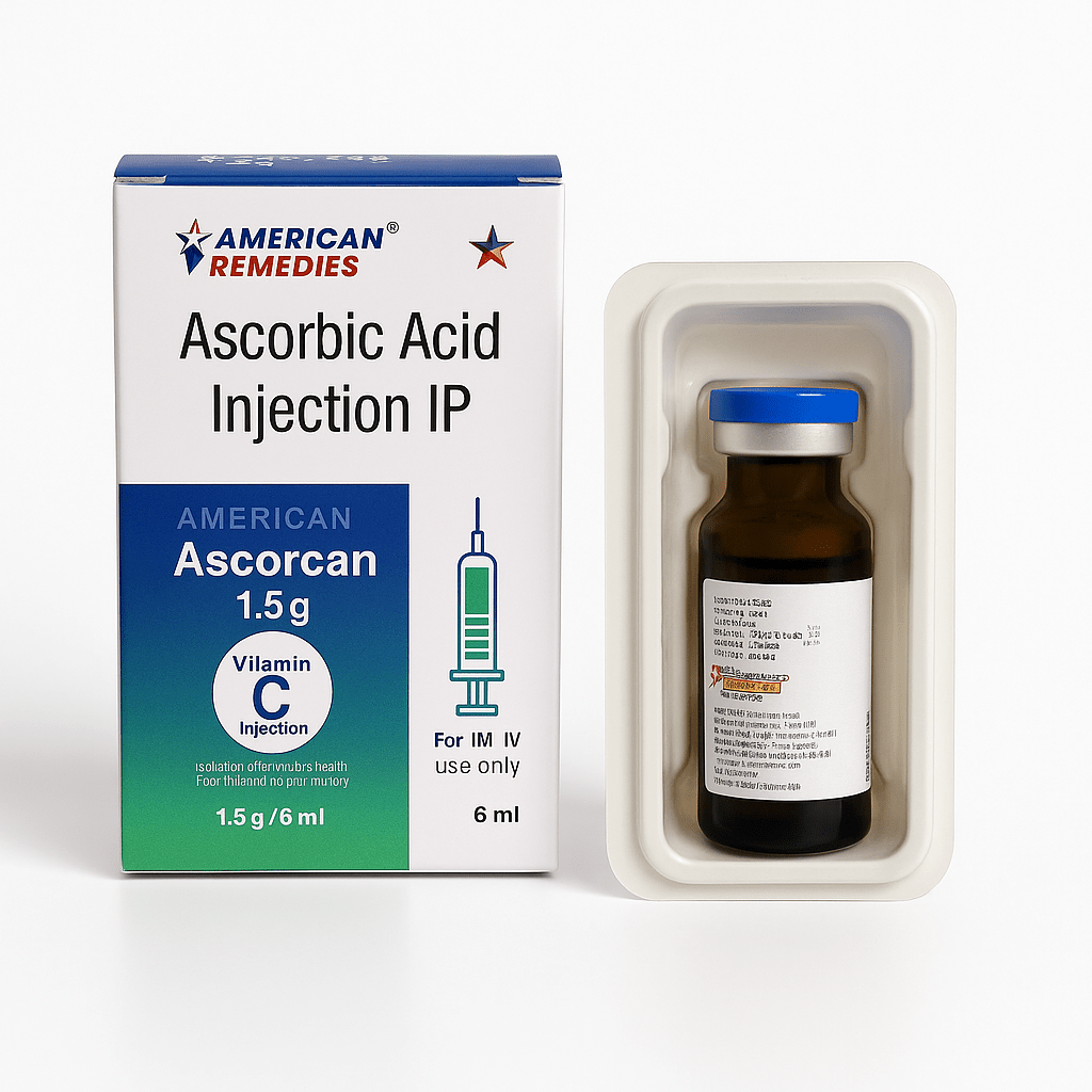 Vitamin C Injection 1500mg / 6ml Vial | For IM, IV, SC Use Only - Supplements4YouAll - Vitamins