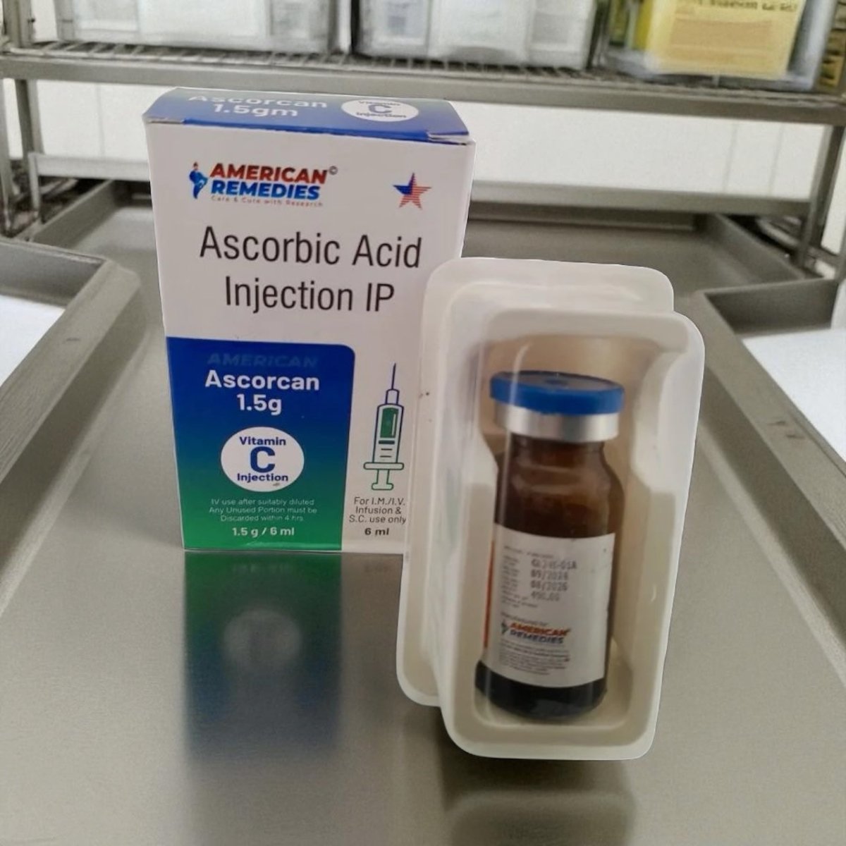 Vitamin C Injection 1500mg / 6ml Vial | For IM, IV, SC Use Only - Supplements4YouAll - Vitamins