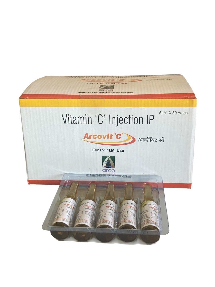 Vitamin C Injection 500mg | IM / IV Use - Supplements4YouAll - Vitamins