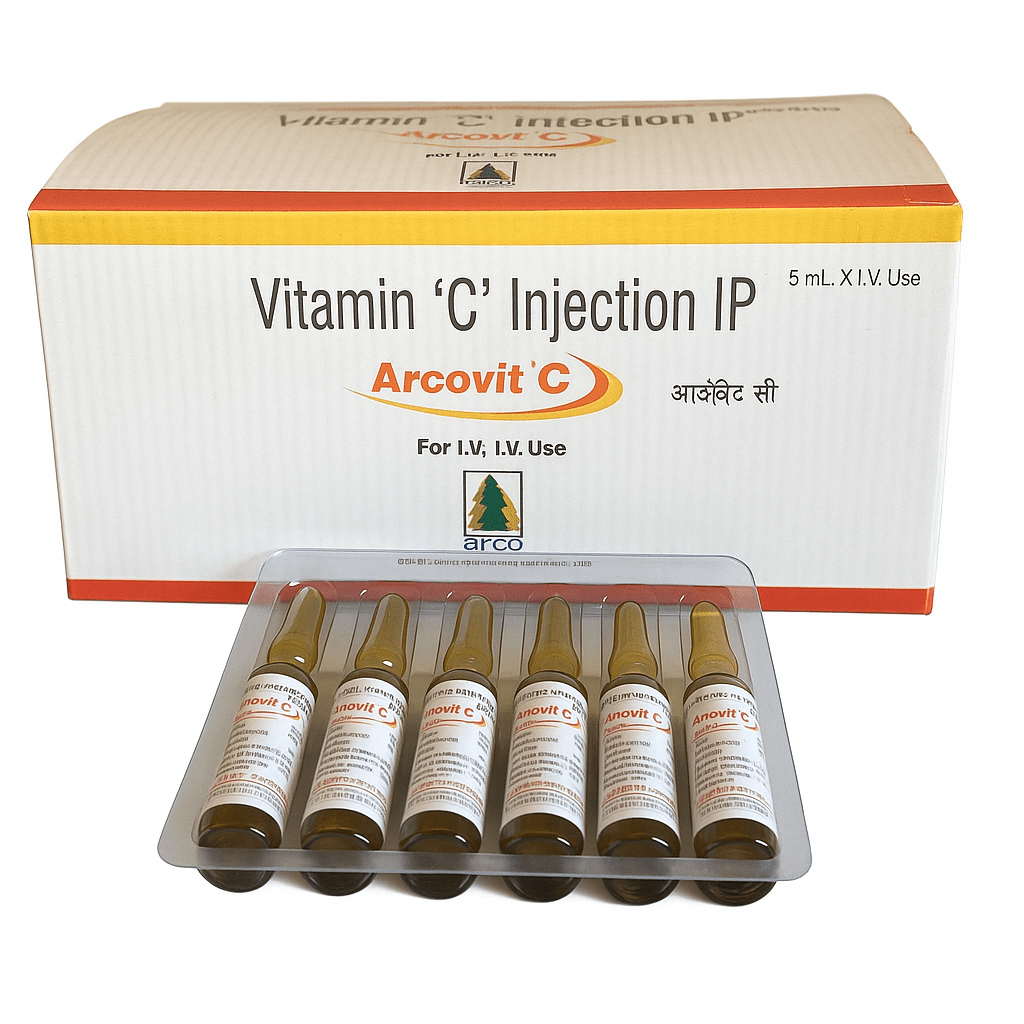 Vitamin C Injection 500mg | IM / IV Use - Supplements4YouAll - Vitamins