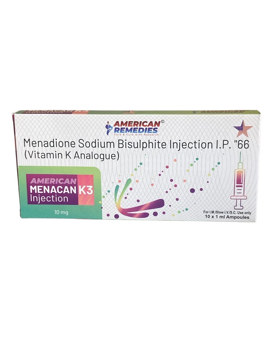Vitamin K3 Injection | 10 x 1ml Ampoules | IM / IV Use - Supplements4YouAll - Vitamins