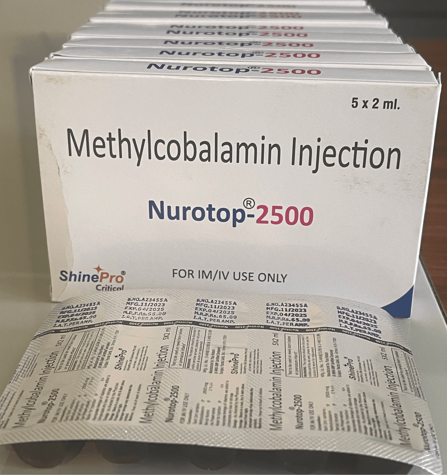 B12 Methylcobalamin Injection Nurotop - 2500 - Supplements4YouAll - 