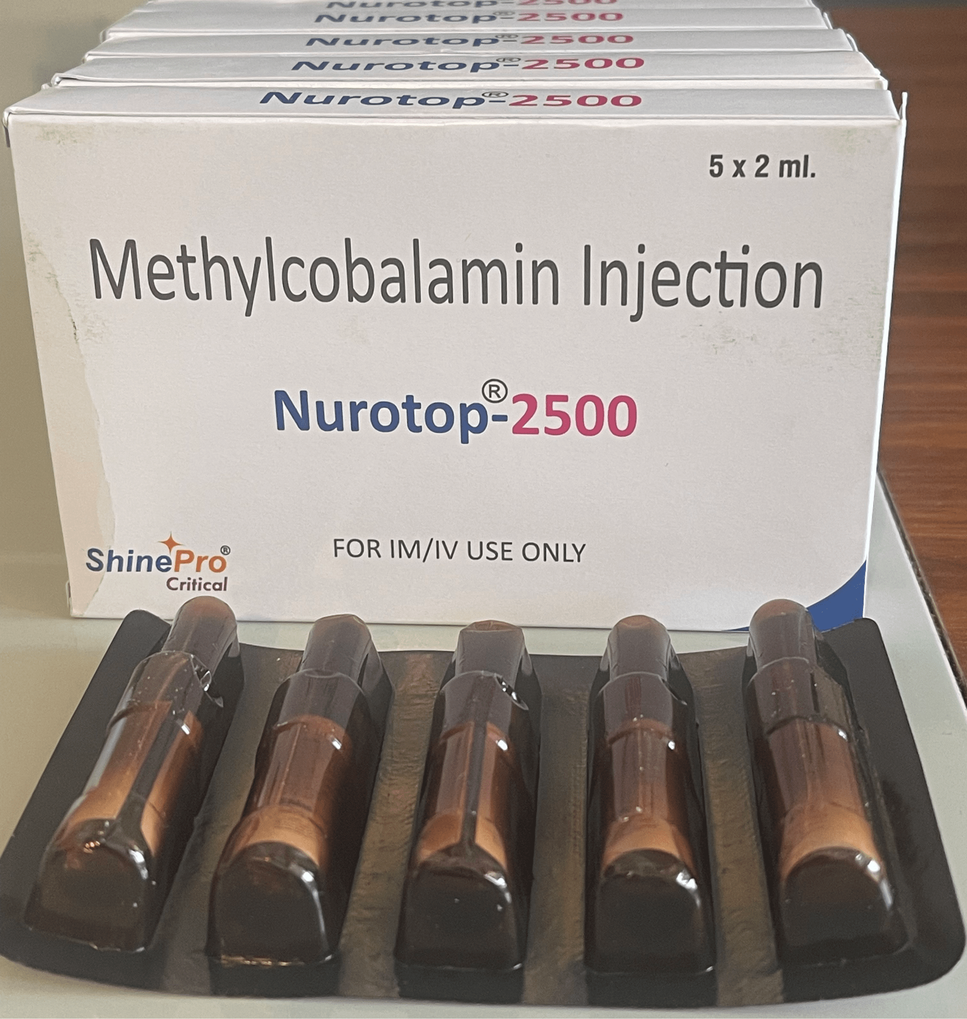 B12 Methylcobalamin Injection Nurotop - 2500 - Supplements4YouAll - 