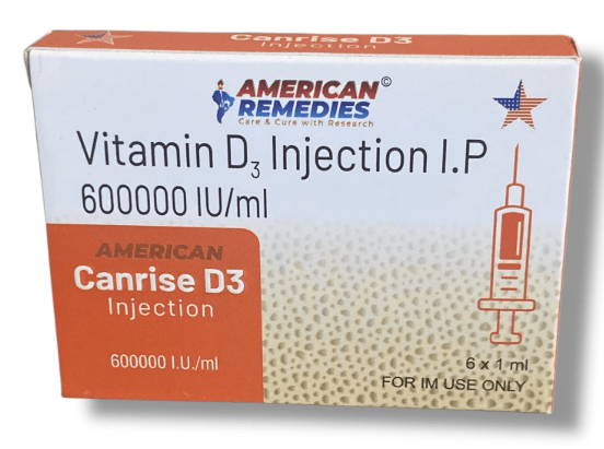 Cholecalciferol Vitamin D3 Injection | 6 x 1 ml | IM Use Only - Supplements4YouAll - Vitamins