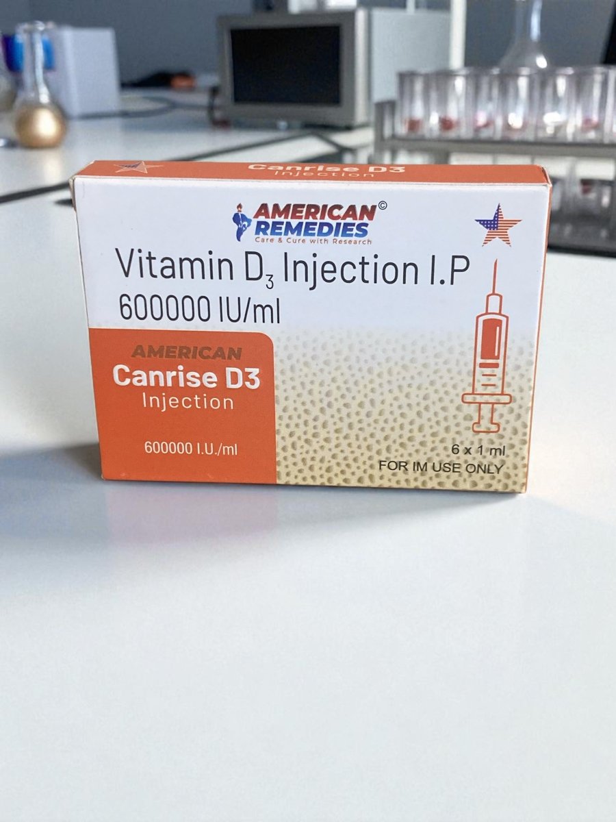Vitamin D3 Cholecalciferol Injection 600,000 IUs | 6 x 1ml Ampoules | IM Use Only - Supplements4YouAll - Vitamins