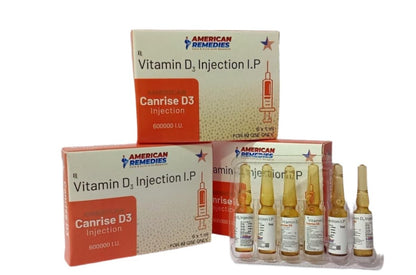 D3 Cholecalciferol Injection 600,000 IUs | 6 x 1 ml | For IM Use Only - Supplements4YouAll - Vitamins