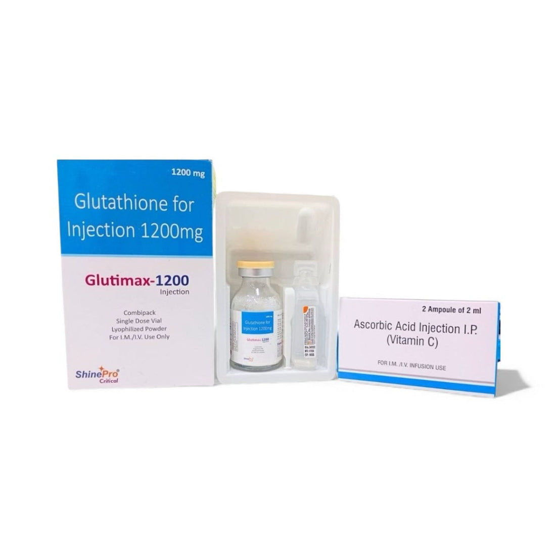 Glutathione 1200mg with Vitamin C| & Bacteriostatic Water | - Supplements4YouAll - Antioxidants