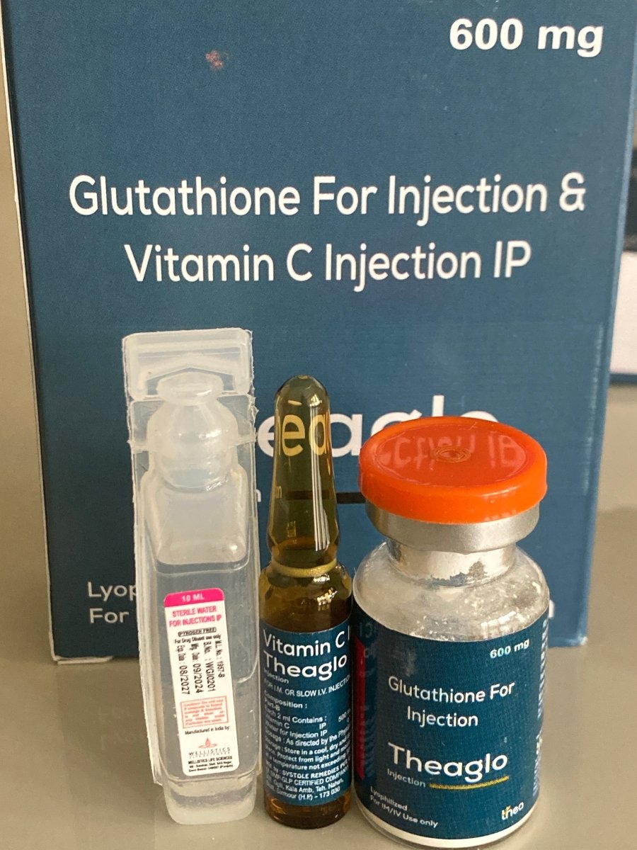 Glutathione 600mg & Vitamin C Injection IP | For IM / IV Use Only - Supplements4YouAll - Antioxidants