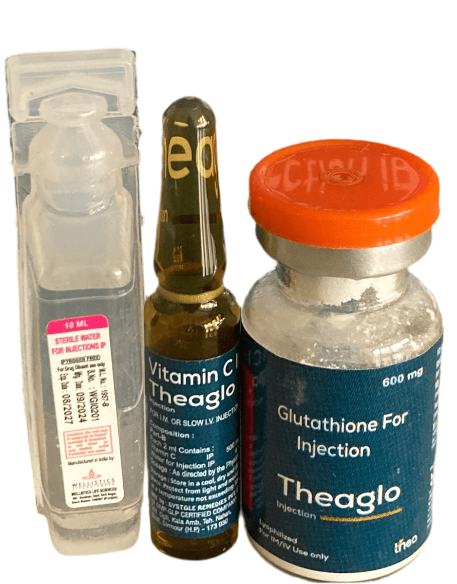 Glutathione 600mg & Vitamin C Injection IP | For IM / IV Use Only - Supplements4YouAll - Antioxidants