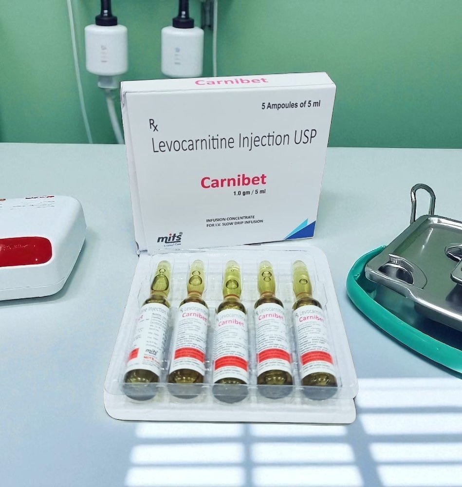 L Carnitine Injection 1000g / 5ml - 5 x 5 ml | IV Use - Supplements4YouAll - Supplement