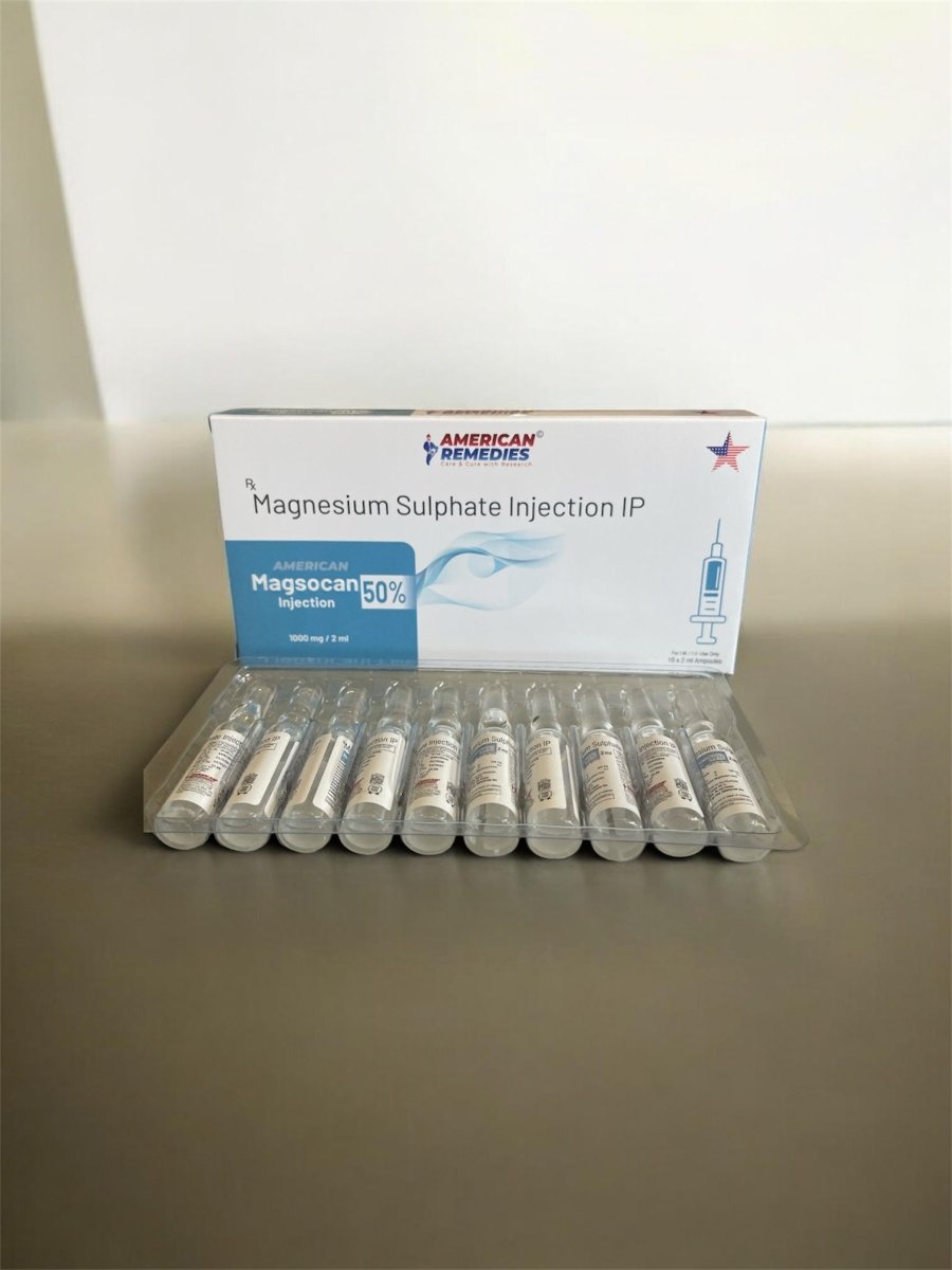 Magnesium Sulphate Injection 1000mg |5 x 2ml Ampoules | For IM IV Use - Supplements4YouAll - Minerals
