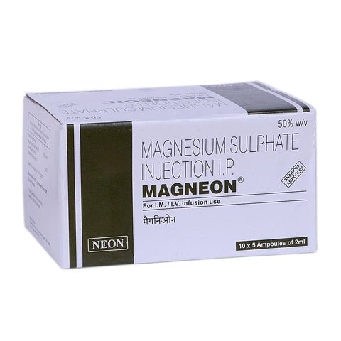 Magnesium Sulphate Injection 500mg/ml |5 x2ml | Available 18/09/24 - Supplements4YouAll - Minerals