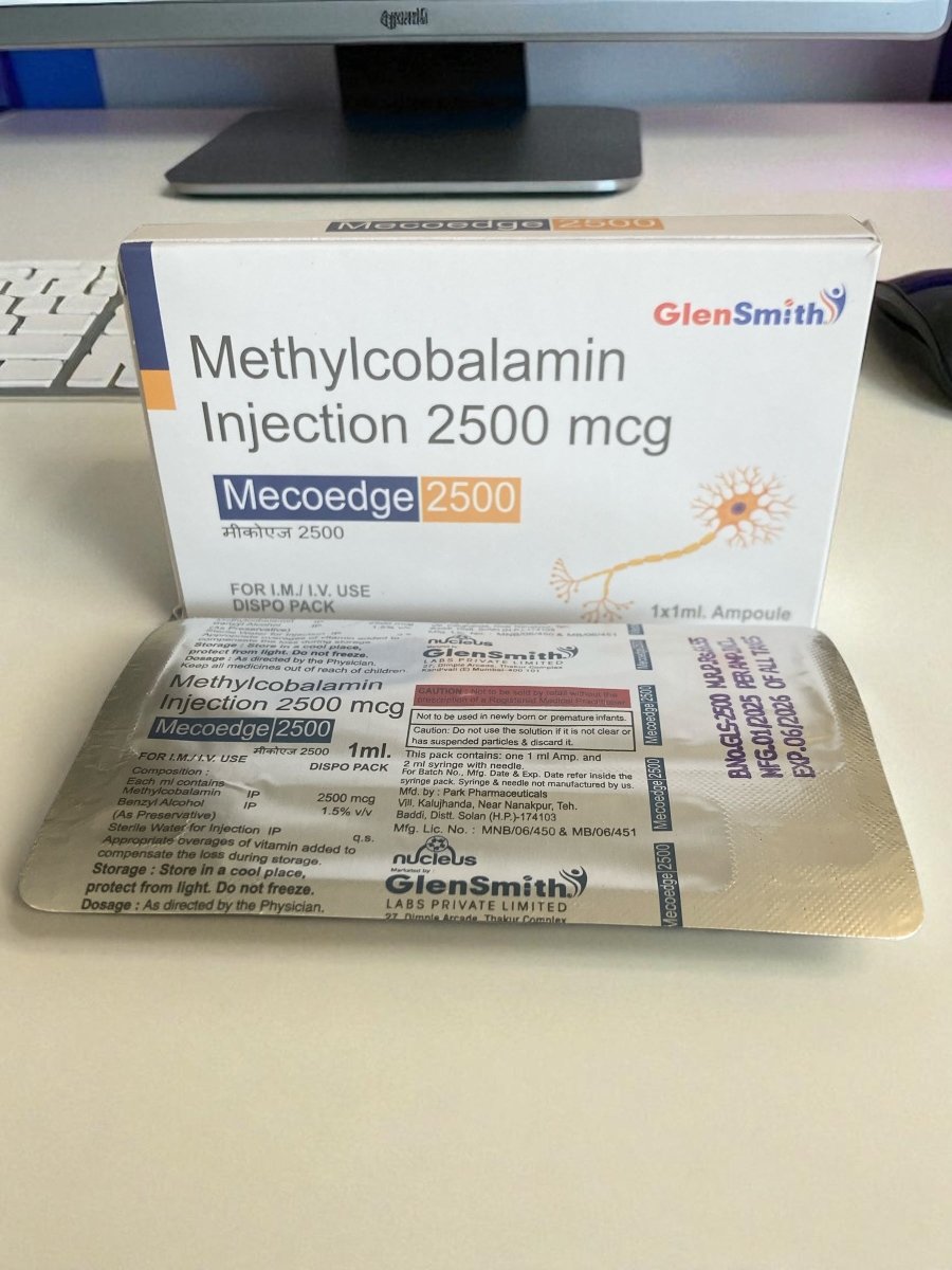Methylcobalamin B12 2500mcg Injection | 1x1ml with needle & syringe. - Supplements4YouAll - Vitamins