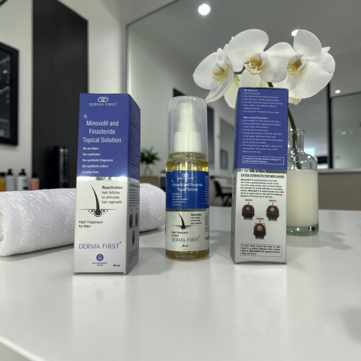 Minoxidil 5% & Finasteride Topical Solution for Men | 50ml - Supplements4YouAll - Hair Treatment