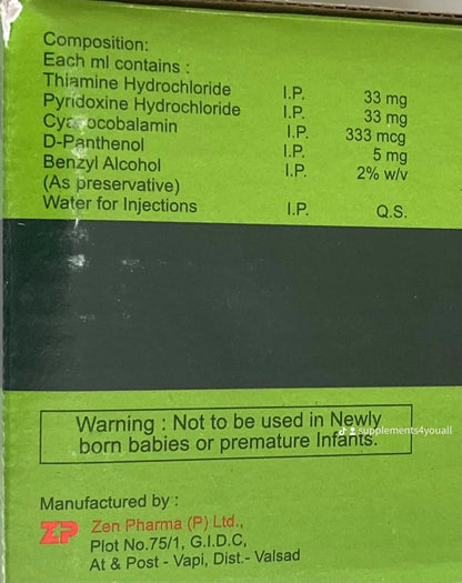 Multivitamin Injection Optineuron Forte - B1, B6, B12 & D - Panthenol - Supplements4YouAll - B Complex