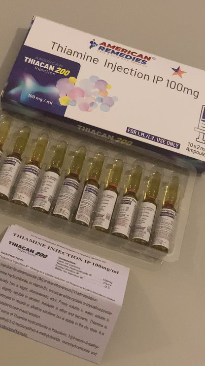 Vitamin B1 Thiamine Injection 200mg | Energy Metabolism | IM / IV