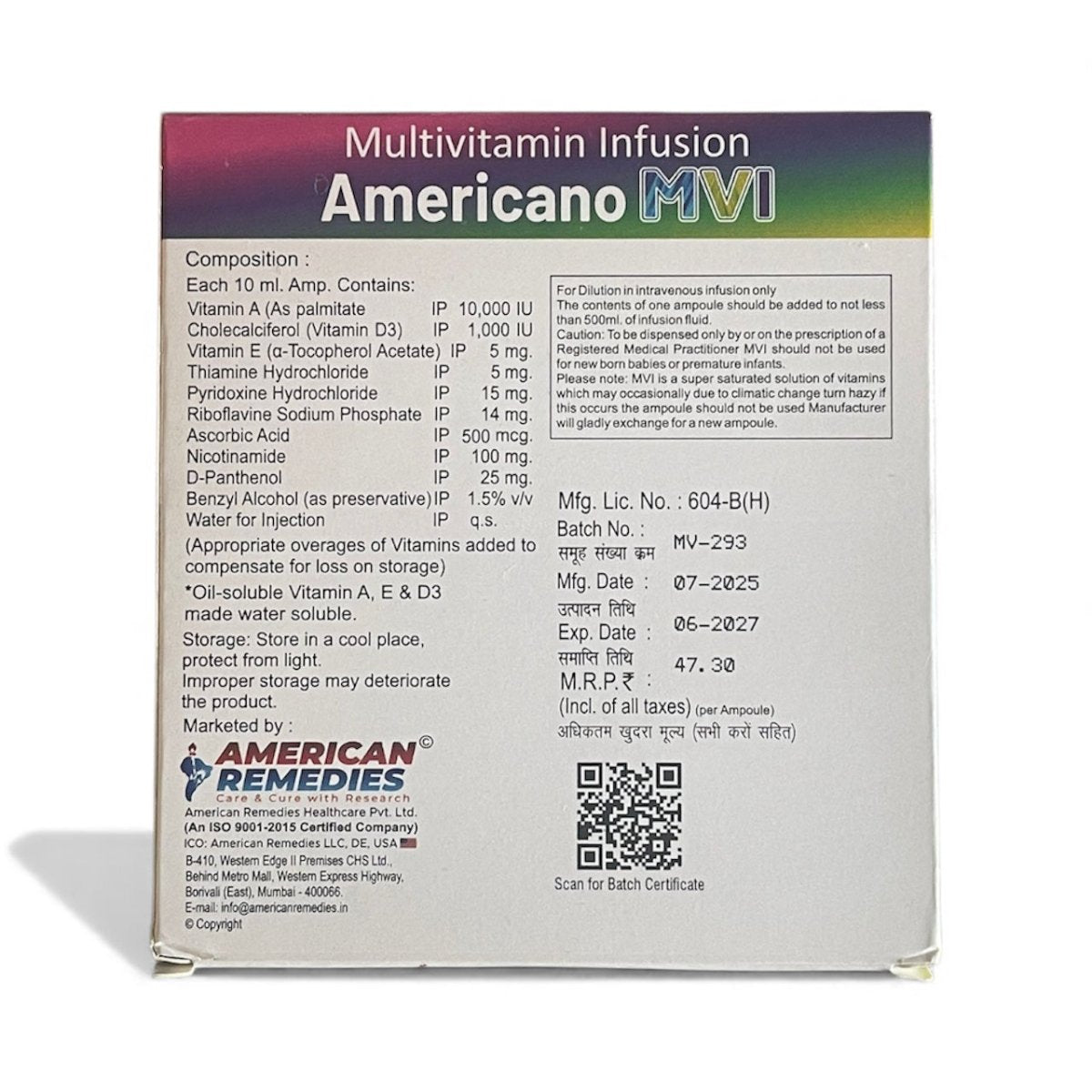 The Ultimate Multivitamin Injection 5 x 10ml | IV only - Supplements4YouAll - Vitamins