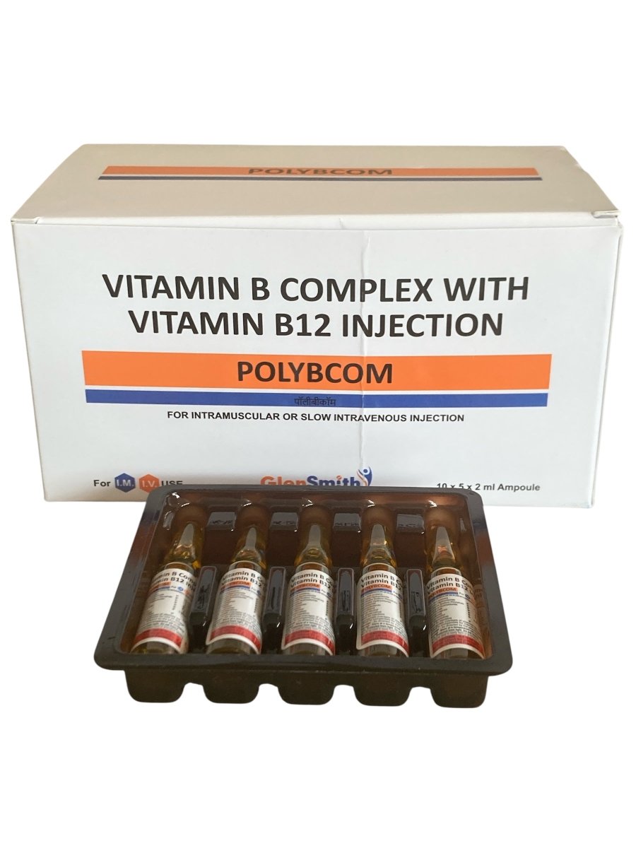 Vitamin B Complex B1, B2, B3, B5 & B12 Injection 5x2ml | IM / IV Use - Supplements4YouAll - Vitamins