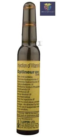 Vitamin B Complex with B12 1000mcg 5 x 3ml | Optineuron | IM / IV Use - Supplements4YouAll - B Complex