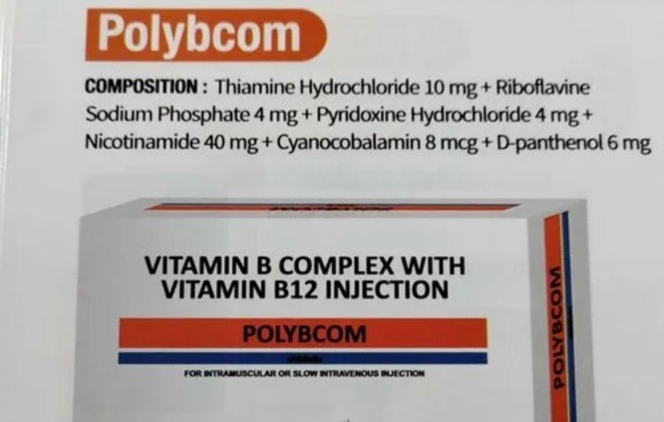 Long Expiry 03/2026 | Vitamin B Complex & B12 Injection | 5 x 2ml For IV / IM High Strength Vitamins 20%off