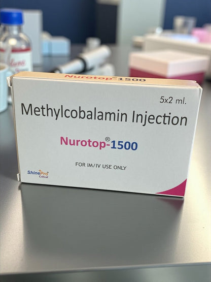 Vitamin B12 Methylcobalamin 1500mcg Injection | 5 x 2ml | IM / IV Use - Supplements4YouAll - Vitamins