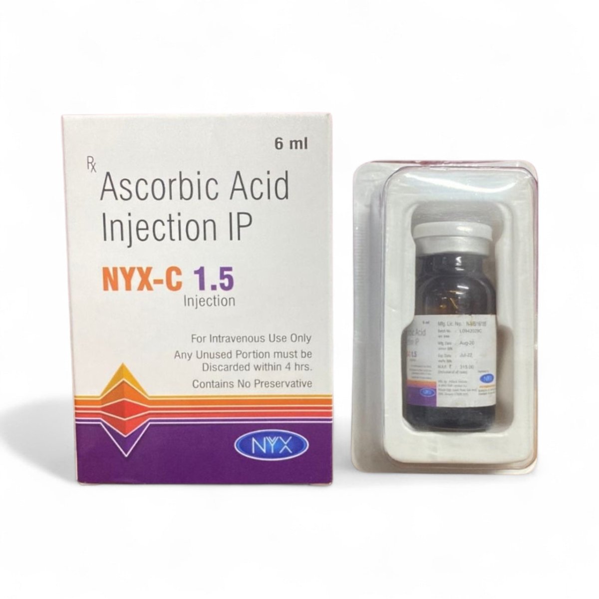 Vitamin C Injection 1500mg / 6ml Vial | For IM, IV Use - Supplements4YouAll - Vitamins