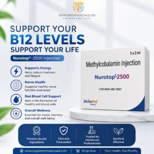 Vitamin B12 Shots 2500mcg | Fast Acting Methylcobalamin Formula IM IV