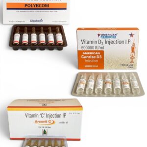Bundle 6 | Vitamin D3, B Complex with B12 & Vitamin C